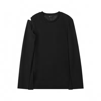 Blossom H Company Women's Matil Shoulder T-shirt In Black