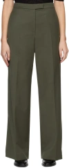 Blossom Khaki Flap Trousers In Khaki