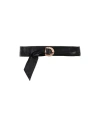 Blouson Woman Belt Black Size Onesize Soft Leather In Black