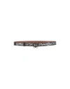 Blouson Woman Belt Dark Brown Size 8 Soft Leather In Brown