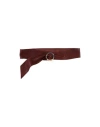 Blouson Woman Belt Brown Size Onesize Soft Leather In Brown
