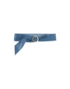 Blouson Woman Belt Pastel Blue Size Onesize Soft Leather In Blue