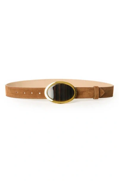 B-low The Belt Aruna Suede Belt In Brown