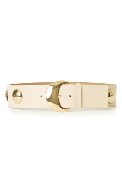 B-low The Belt Bence Leather Belt In Neutral
