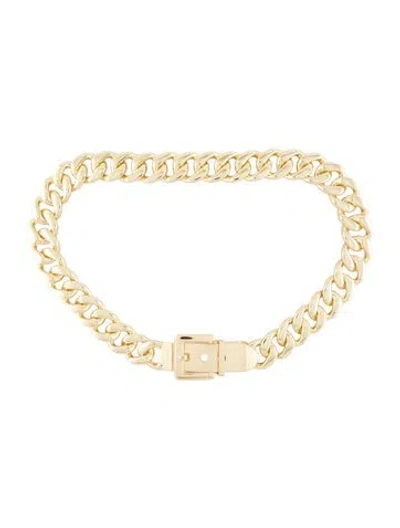 Pre-owned B-low The Belt Cashmere Chain-link Belt