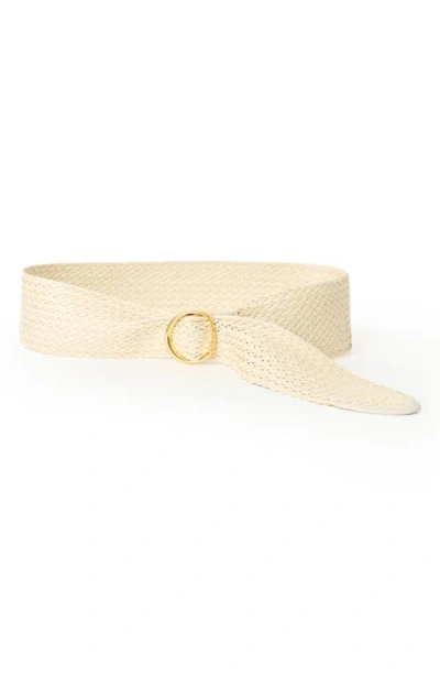 B-low The Belt Caterina Woven Belt In White