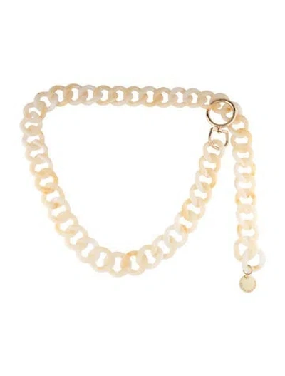 Pre-owned B-low The Belt Chain-link Belt In Neutrals