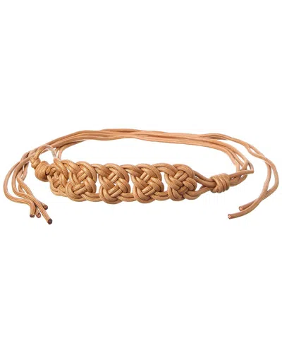 B-low The Belt Cordelia Waxed Cord Belt In Brown