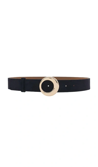 B-low The Belt David Suede Belt In Dark Navy & Gold