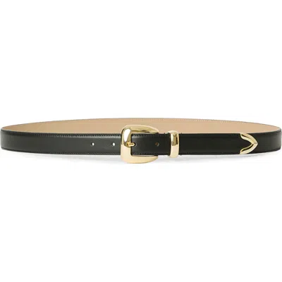 B-low The Belt Duke Leather Belt In Black Gold