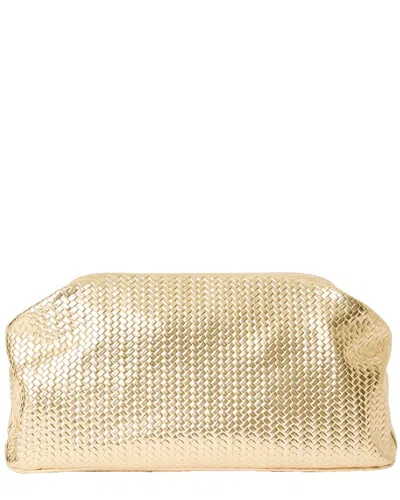 B-low The Belt Ella Clutch Leather Clutch In Gold