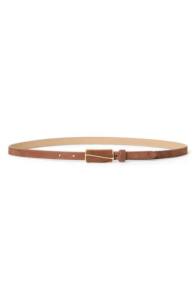 B-low The Belt Elodie Nubuck Leather Belt In Gold