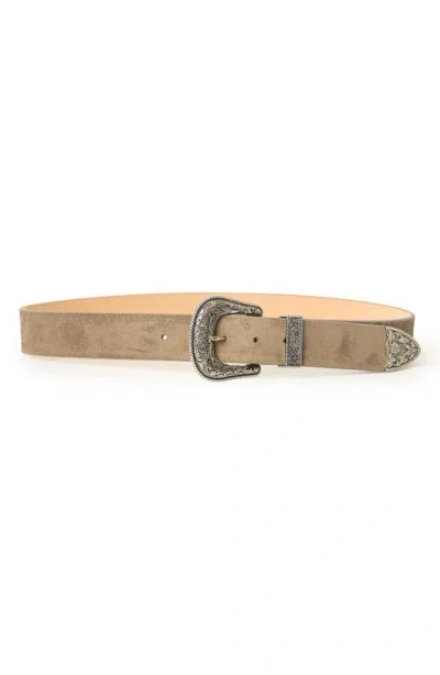 B-low The Belt Frank Suede Western Belt In Pink