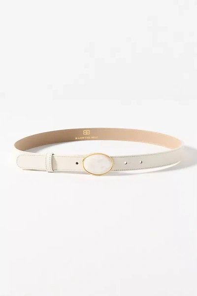 B-low The Belt Kimani Oval Buckle Belt In White