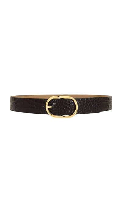 B-low The Belt Kyra Croco Belt In Metallic