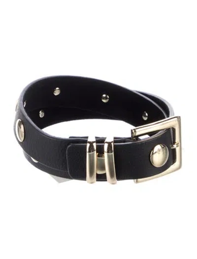 Pre-owned B-low The Belt Leather Beaded Accents Belt In Multi