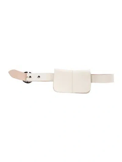 Pre-owned B-low The Belt Leather Belt Bag In Neutrals