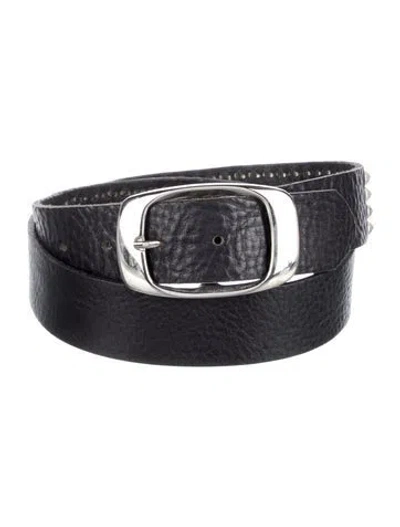 Pre-owned B-low The Belt Leather Belt In Black
