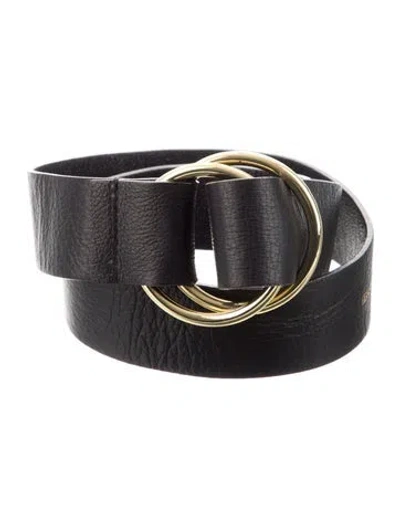 Pre-owned B-low The Belt Leather Belt In Black