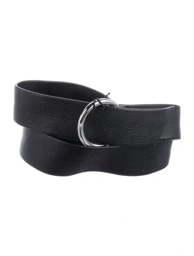 Pre-owned B-low The Belt Leather Belt In Black