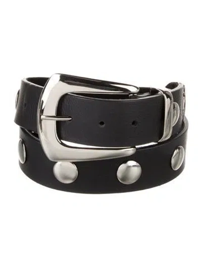 Pre-owned B-low The Belt Leather Belt In Black
