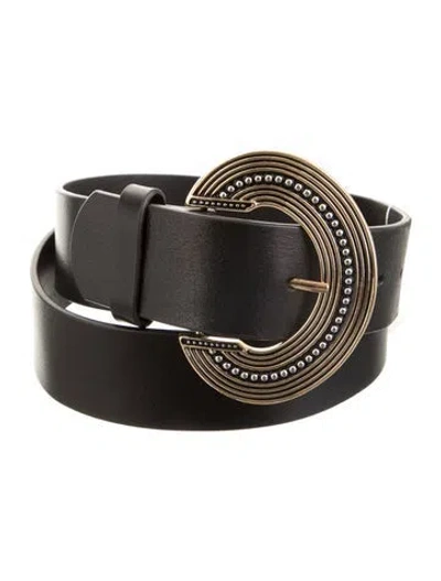 Pre-owned B-low The Belt Leather Belt In Black