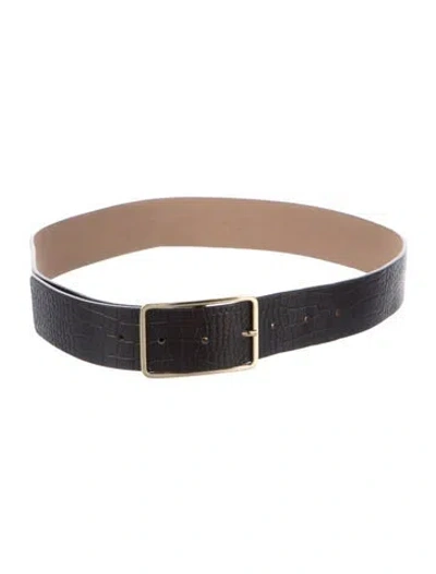 Pre-owned B-low The Belt Leather Belt In Black