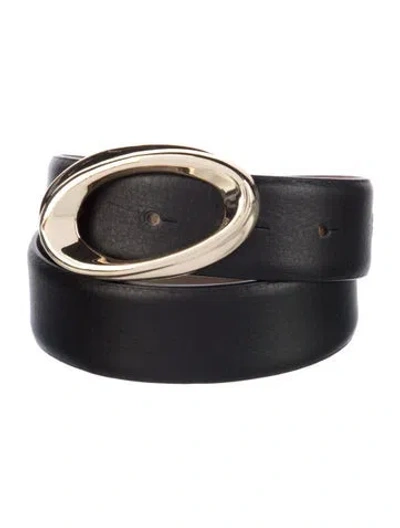 Pre-owned B-low The Belt Leather Belt In Black