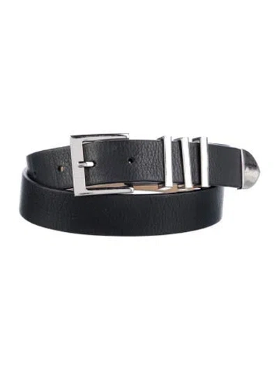 Pre-owned B-low The Belt Leather Belt In Black