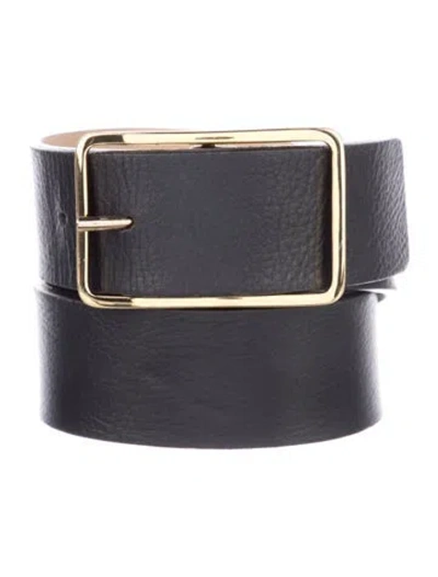 Pre-owned B-low The Belt Leather Belt In Black