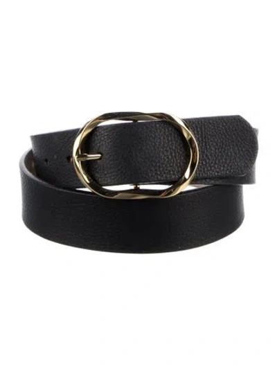 Pre-owned B-low The Belt Leather Belt In Black