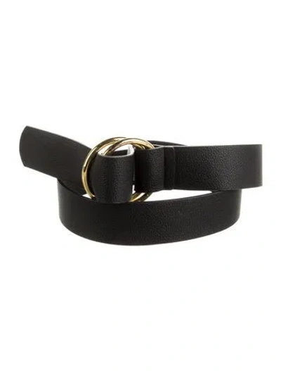 Pre-owned B-low The Belt Leather Belt In Black