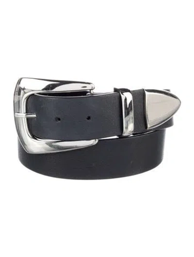Pre-owned B-low The Belt Leather Belt In Black