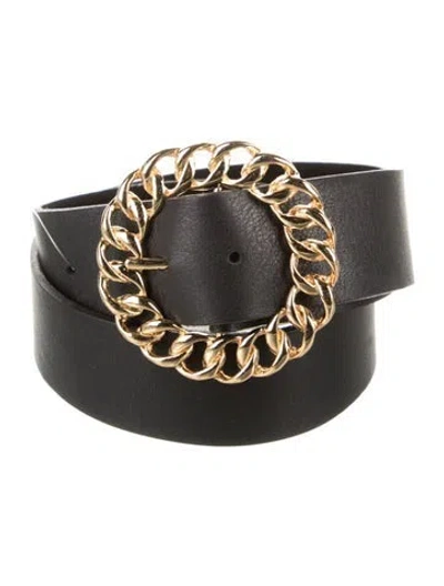 Pre-owned B-low The Belt Leather Belt In Black