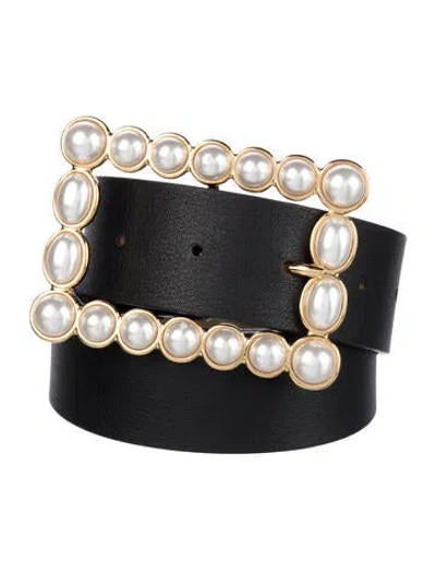 Pre-owned B-low The Belt Leather Belt In Black