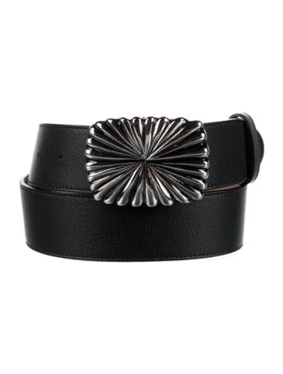 Pre-owned B-low The Belt Leather Belt In Black