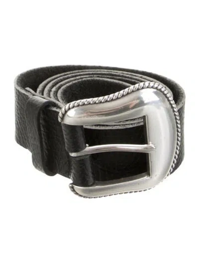 Pre-owned B-low The Belt Leather Belt In Black