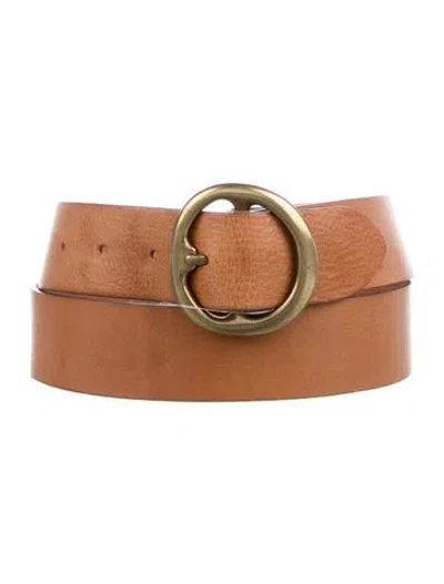 Pre-owned B-low The Belt Leather Belt In Brown