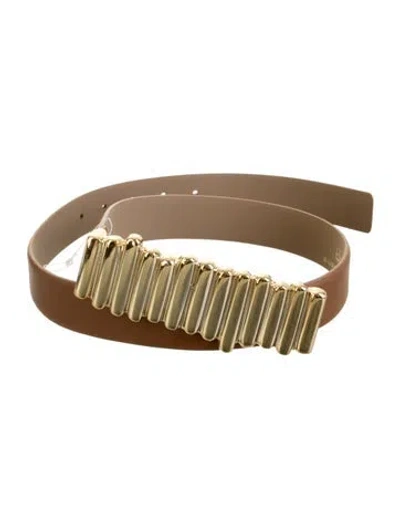 Pre-owned B-low The Belt Leather Belt In Brown
