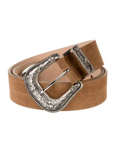 Pre-owned B-low The Belt Leather Belt In Brown