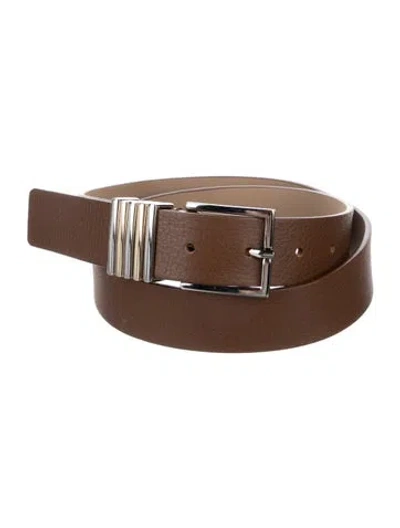 Pre-owned B-low The Belt Leather Belt In Brown