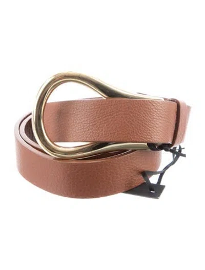 Pre-owned B-low The Belt Leather Belt In Brown