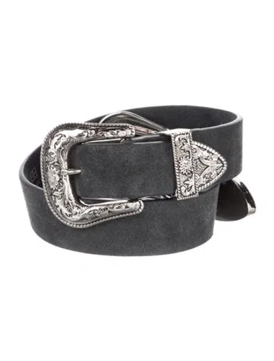 Pre-owned B-low The Belt Leather Belt Kit In Grey