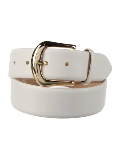 Pre-owned B-low The Belt Leather Belt In Neutral