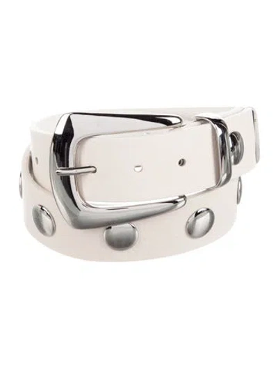 Pre-owned B-low The Belt Leather Belt In Neutral