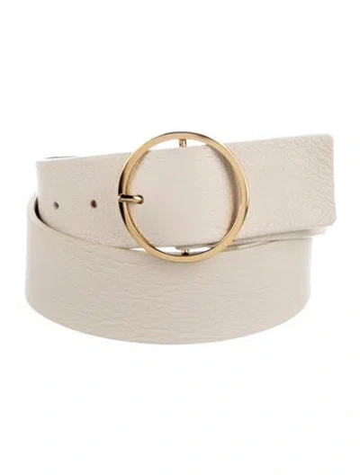 Pre-owned B-low The Belt Leather Belt In Neutral