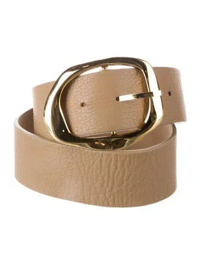 Pre-owned B-low The Belt Leather Belt In Neutral