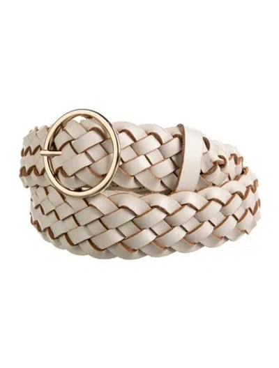 Pre-owned B-low The Belt Leather Belt In Neutrals