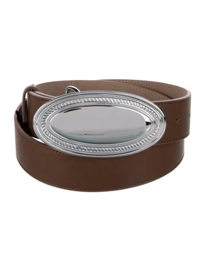 Pre-owned B-low The Belt Leather Belt W/ Tags In Brown