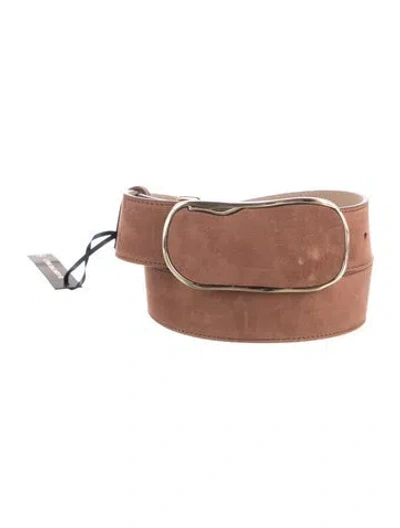 Pre-owned B-low The Belt Leather Belt W/ Tags In Brown